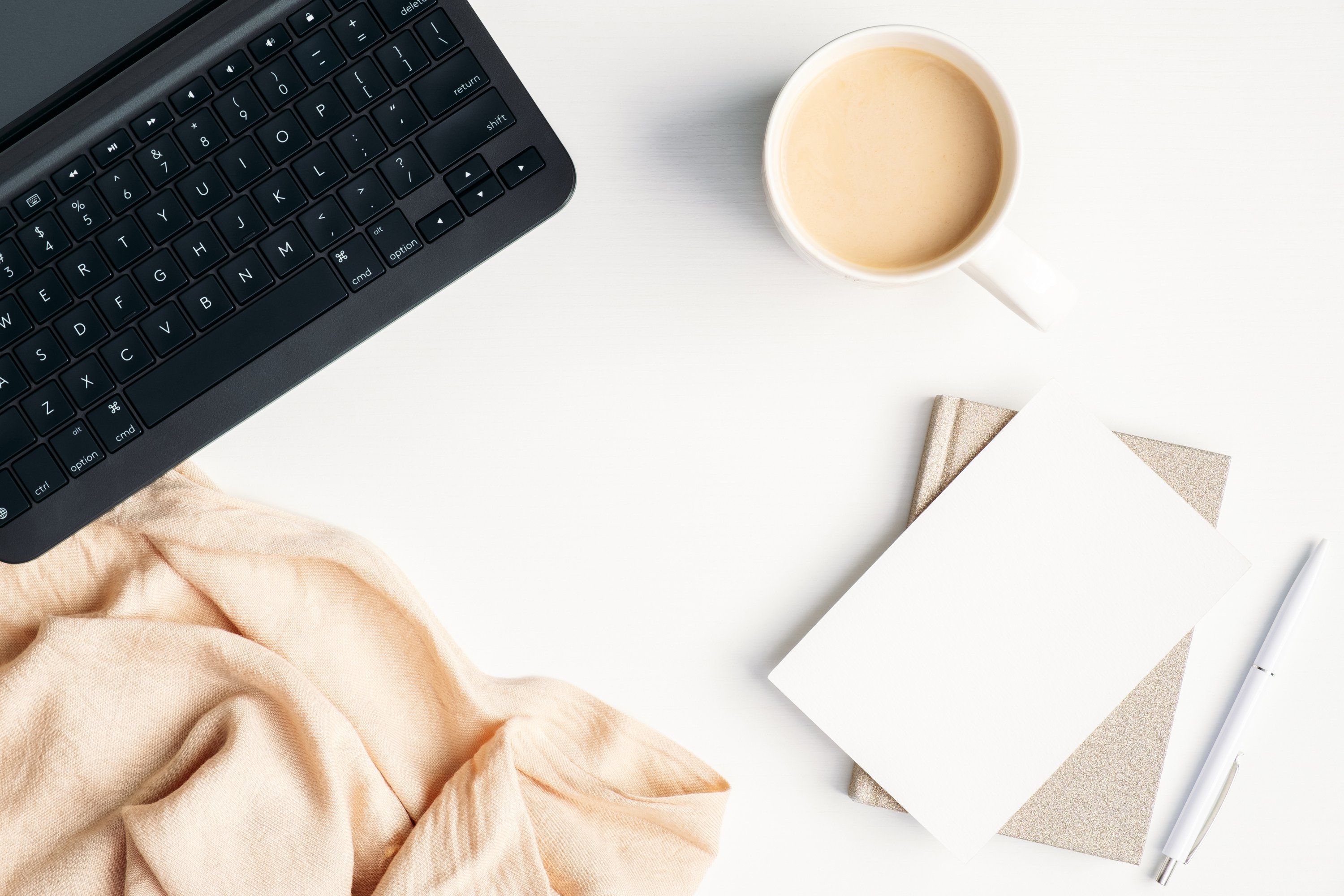 Flatlay of an Office Desk